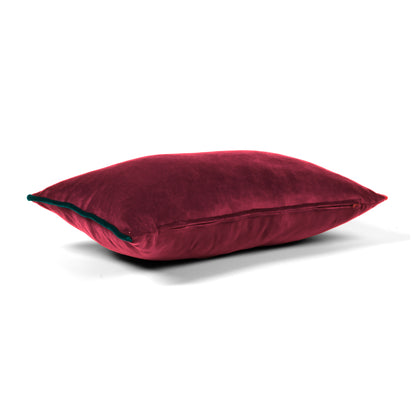 Burgandy Lumbar Pillow Cover