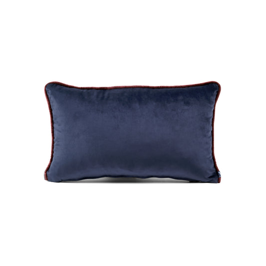 Navy Blue Lumbar Pillow Cover